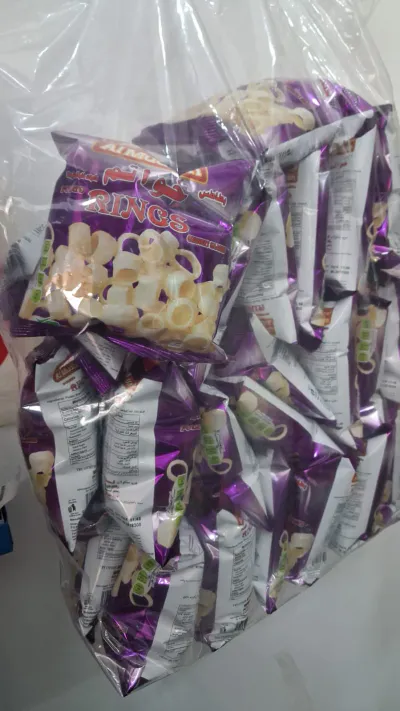 Al Mudhish Potato Rings Crunchy Snacks 24 X 15g