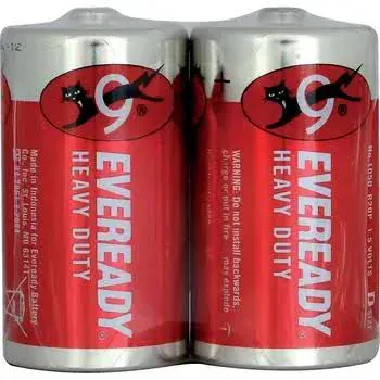 EVEREADY Battery R20 Large x 2